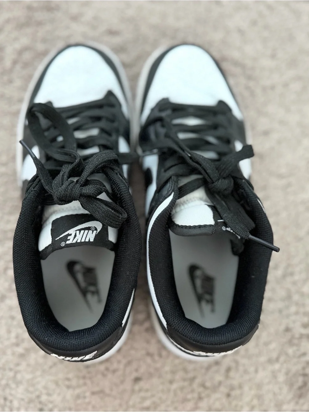 Nike Black and White Low-Top Sneakers